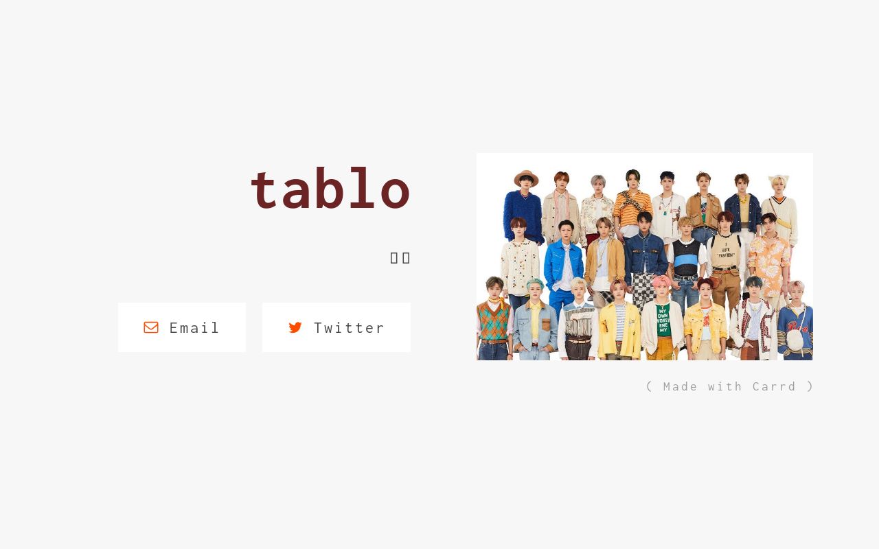 Carrd profile picture for @tablos